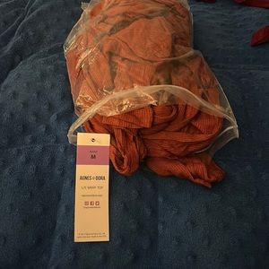 Agnes & Dora L/S wrapped up in marsala. Medium.